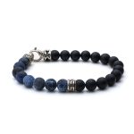 Βραχιόλι Μαίανδρος με Sodalite Πέτρες – Ασήμι 925