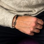 Meander Bracelet – 925 Sterling Silver with Onyx Beads - Image 3