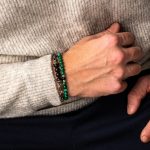 Meander Bracelet – 925 Sterling Silver with Onyx Beads - Image 2