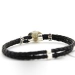 Medusa Leather Bracelet - 925 Sterling Silver - Image 3