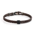 Sterling Silver Axion Wing Leather Bracelet - Image 2