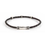 Meander Leather Bracelet - 925 Sterling Silver - Image 2