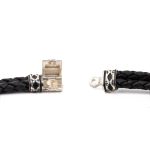 Meander Leather Bracelet – 925 Sterling Silver - Image 5