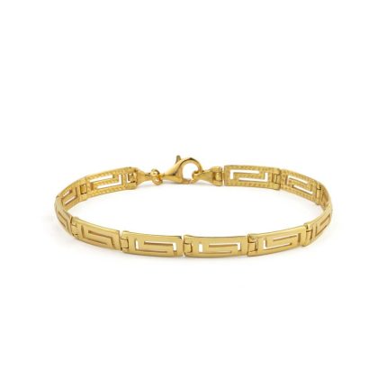 Greek Key Silver Bracelet