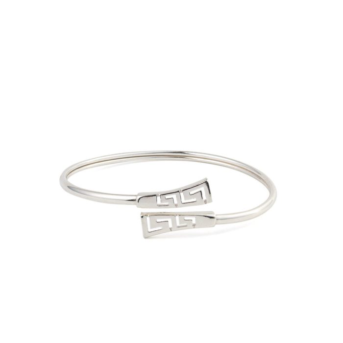 Greek Key Hinge Bracelet in 925 Sterling Silver - Image 1