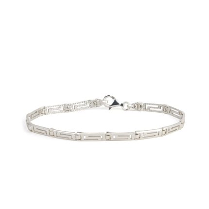 Meandros Link Bracelet 925 Sterling Silver