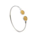 Phaistos and Minotaur Cuff Bracelet in Sterling Silver - Image 2
