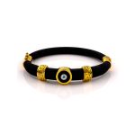 Eye Bracelet with Meander - 925 Sterling Silver