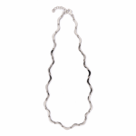 Sterling Silver and Blue Opal Necklace - Image 2