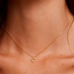 PD Paola Olive Heart Necklace Gold - Image 2