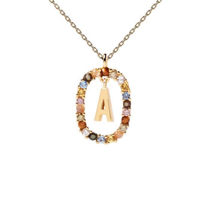 PD Paola Letter A Necklace - 18k Gold plating - Image 1