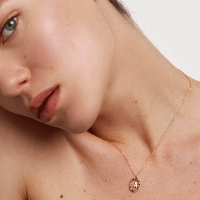 PD Paola Letter A Necklace - 18k Gold plating - Image 4
