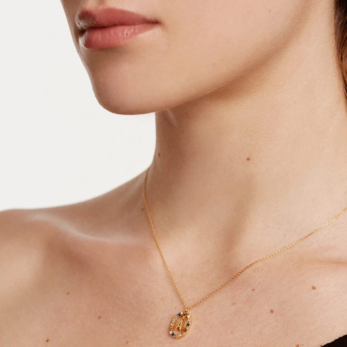 PD Paola Letter A Necklace - 18k Gold plating - Image 2