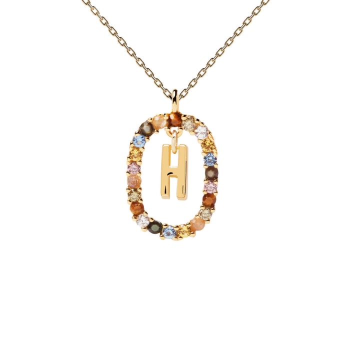PD Paola Letter H Necklace - 18k Gold plating - Image 1