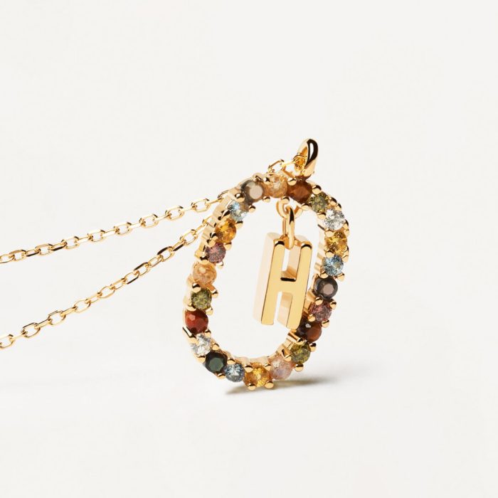 PD Paola Letter H Necklace - 18k Gold plating - Image 5
