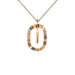 PD Paola Letter I Necklace - 18k Gold plating