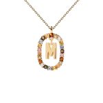 PD Paola Letter M Necklace - 18k Gold plating