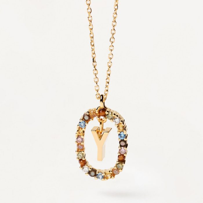 PD Paola Letter Y Necklace - 18k Gold plating - Image 5