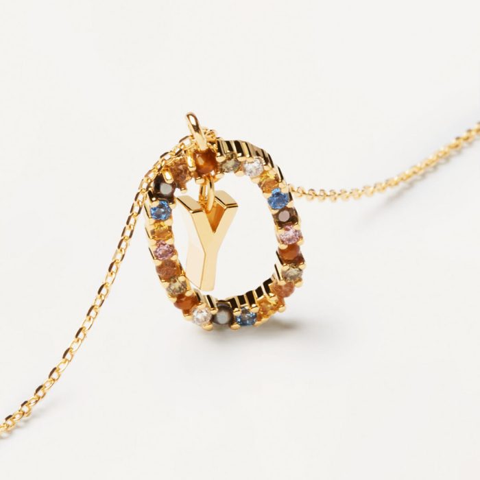PD Paola Letter Y Necklace - 18k Gold plating - Image 3
