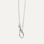 PDPAOLA Stacker Clasp Silver Chain Necklace