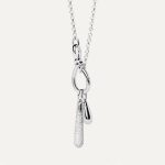 PDPAOLA Stacker Clasp Silver Chain Necklace