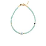 Round Evil Eye Amazonite Bracelet