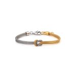 Knot Chain Bracelet Gold Plated and Sterling Silver