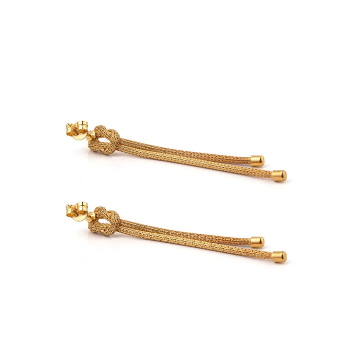 Knot Earrings Gold Plated - Image 3