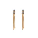 Knot Earrings Gold Plated and Sterling Silver