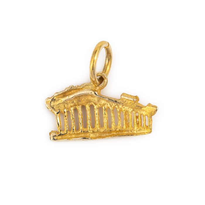 Parthenon Acropolis - 14K Gold Pendant - Image 3
