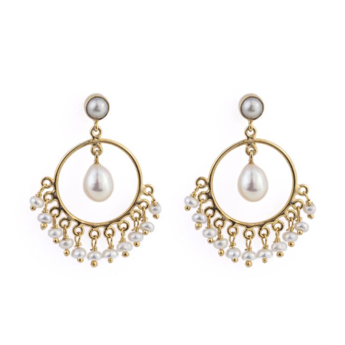 Chandelier Pearl Earrings - Image 1