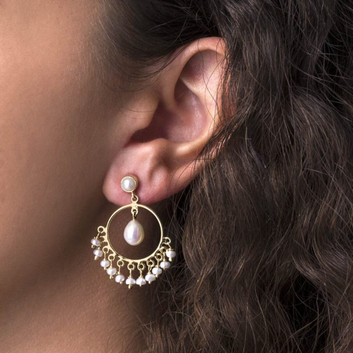 Chandelier Pearl Earrings - Image 2