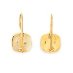 Sterling Silver Gold Plated Lapis Lazuli Doublet Earrings - Image 3