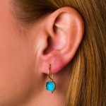 Sterling Silver Gold Plated Pariba Doublet Earrings - Image 2