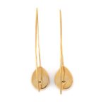 Sterling Silver Gold Plated Apatite Doublet Hook Earrings - Image 3