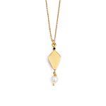 925 Sterling Silver and Gold Plated Amazonite Necklace - Image 3