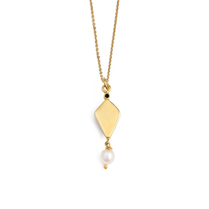 925 Sterling Silver and Gold Plated Amazonite Necklace - Image 3