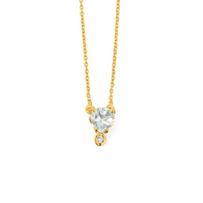 Blue topaz Drop Necklace