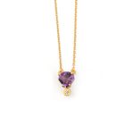 Amethyst Drop Necklace