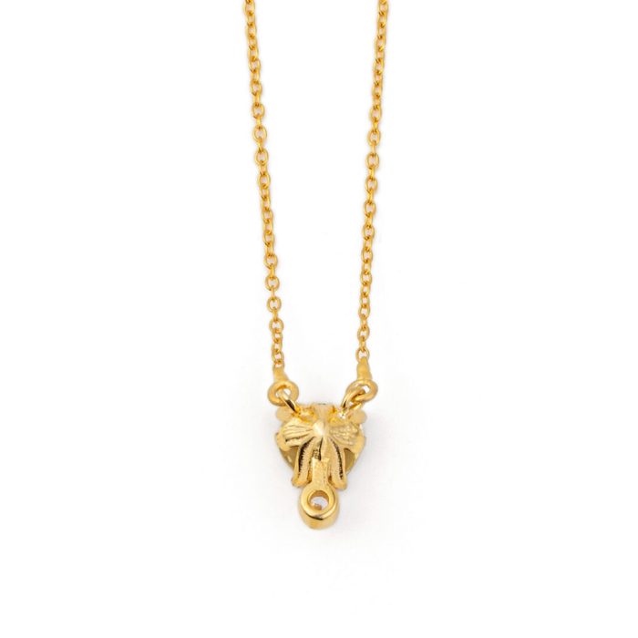 Blue topaz Drop Necklace - 925 Sterling Silver and Gold Plated - Image 3