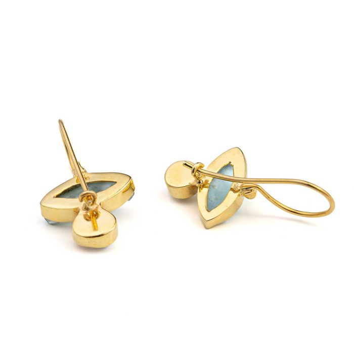 Aquamarine and Pearl Earrings - Image 3