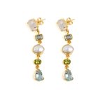Multistone Dangle Earrings