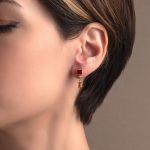 Tourmaline and Peridot Dangle Earrings - 925 Sterling Silver and Gold Plated - Image 2