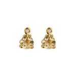 Lemon Quartz Stud Earrings