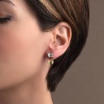 Blue Topaz Dangle Earrings - 925 Sterling Silver and Gold Plated - Image 2