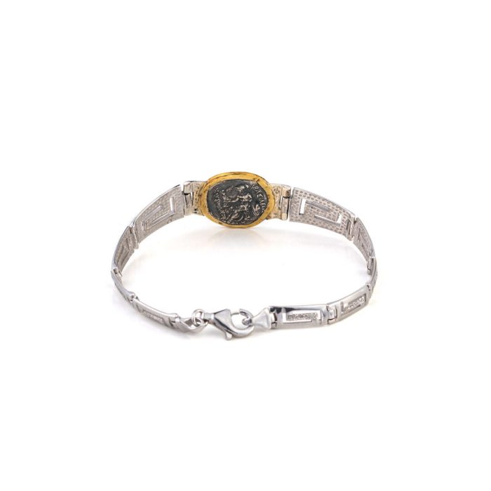 Alexander the Great Bracelet – 925 Sterling Silver and 14K Gold - Image 3