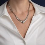 Athena and Owl Necklace – 925 Sterling Silver and 14K Gold - Image 2