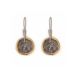 Athena Dangle Earrings – 925 Sterling Silver and 14K Gold - Image 3