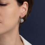 Alexander the Great Dangle Earrings – 925 Sterling Silver and 14K Gold - Image 2