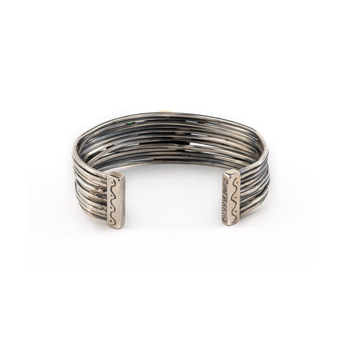Goddess Athena Cuff Bracelet - 18K Gold and 925 Sterling Silver - Image 5